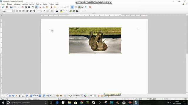 RETOURNER UN IMAGE AVEC LIBRE OFFICE EN 2 SEC смотреть онлайн