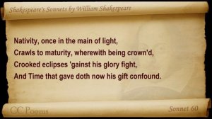 Sonnet 060 by William Shakespeare