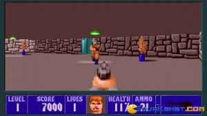 Wolfenstein 3D gameplay (PC Game, 1992)