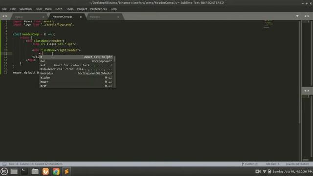 ?Let's Build Binance Web UI? In React Js? | Binance clone Part 1