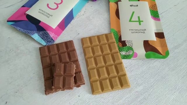 НАТУРАЛЬНЫЙ шоколад Кокосовый 3 и гречишный 4 4FRESH.