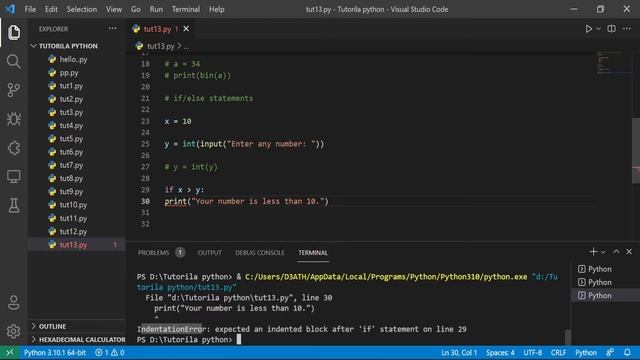 If - elif - else in python & conversion between data types || Python Free tutorial #13 || Death Cod