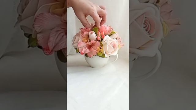 букет комплимент #цветыизфоамирана смотреть онлайн