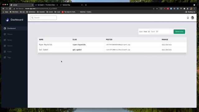 Laravel Livewire Tutorial Create Movie Website #13 Fix Generate Cast From Api