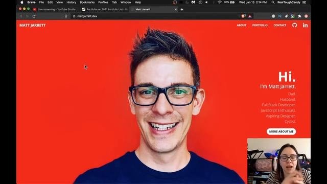 Reviewing 33 Software Developer Portfolios - Portfoliocon 2021 Day 1