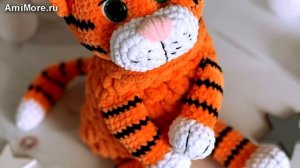 Амигуруми: схема Пижамница Тигр. Игрушки вязаные крючком - Free crochet patterns.