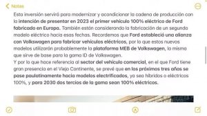 Ford fabricará en Europa nuevos vehículos eléctricos.