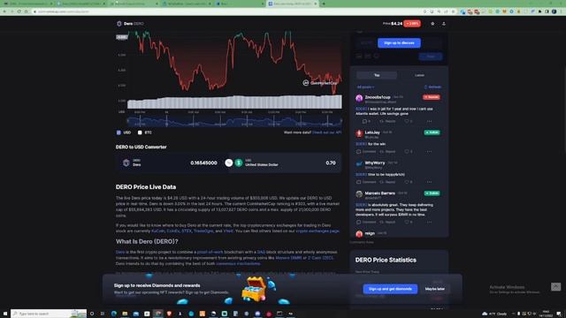 Dero Mining AstroBWT/v3 For The Past 3 Days! Showing My Earnings!