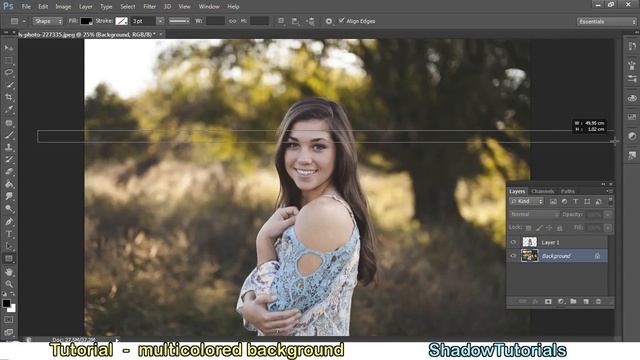 Tutorial Photoshop CS6 - Multicolored background смотреть онлайн