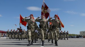 Подготовка к параду Победы военнослужащих ОДОН имени Ф.Э. Дзержинского