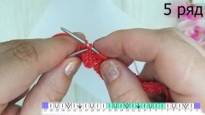 Красивый ажурный узор спицами, видеоурок.  Мастер класс.