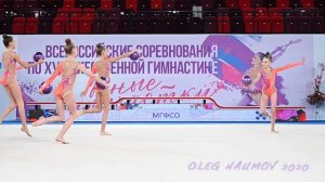 Всероссийские соревнования "Юные гимнастки" Групповое упражнение 2020