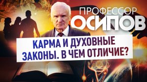ПРОФЕССОР ОСИПОВ: КАРМА И ДУХОВНЫЕ ЗАКОНЫ. В ЧЕМ ОТЛИЧИЕ?