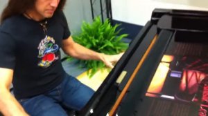 NAMM 2014 Robbie Gennet at Shigeru Kawai pianos for Keyboard Magazine