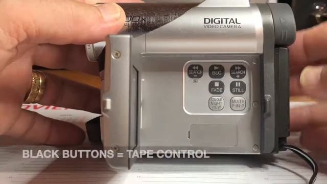 Vintage Panasonic MiniDV video camera in action смотреть онлайн