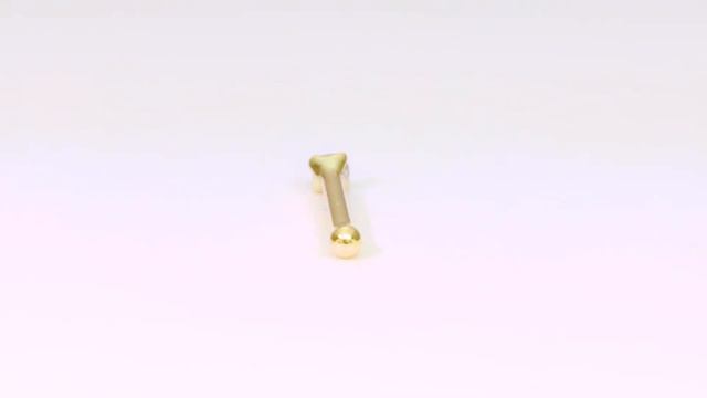 Lavari - Diamond 1.3 MM 0.01 Cttw 14K Yellow Gold Straight 20 Gauge Nose Ring смотреть онлайн