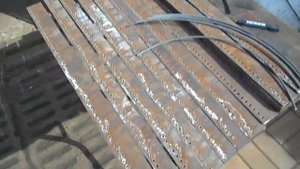 Самодельный зерновой мини комбайн.