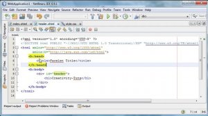 Java Server Faces Tutorial 7 - Including another JSF File