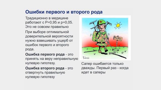 Медицинская статистика: проверка статистических гипотез, расчетов границ. Часть 1