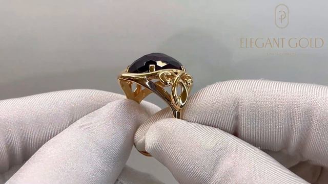 Арт. 10390 Кольцо с гранатом