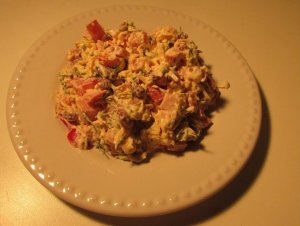 СЫТНЫЙ САЛАТ С ФАСОЛЬЮ