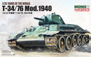 Короткий обзор модели Т-34 образца 1940 года от Dragon в масштабе 1/35
