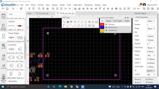 Easyeda Full Tutorial + Create Component +tips How To Design A Pcb Easily With Easy Eday
