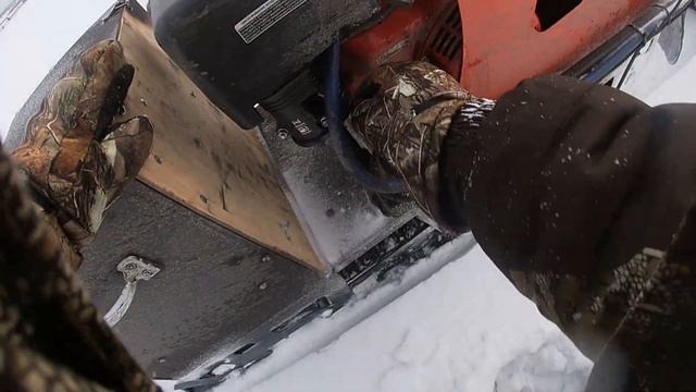 Испытали #мототолкач в заснеженных полях