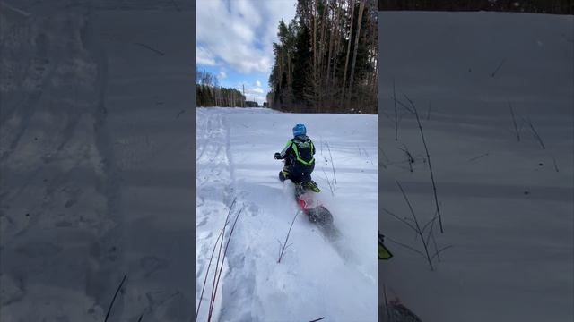 Охладится вместе со сноубайком! ❄️❄️❄️ Готовимся к новому сезону! #shorts