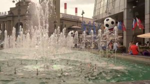 Фонтан Музыкальный Поющий У ТРЦ Европейский Киевский Вокзал Метро Киевская Москва