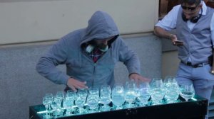 Игра на бокалах Прага / Music on crystal glasses Prague