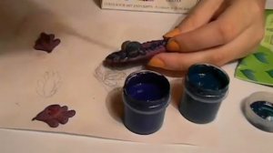 Кулон из полимерной глины - часть 2 -покраска, тонировка
