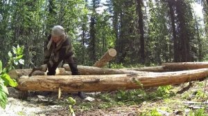 Строим охотничью избушку. Часть 1