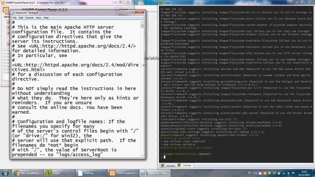 deploy laravel project using git and composer on xampp смотреть онлайн