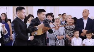 Балкарско-казахская свадьба, выход жениха и невесты