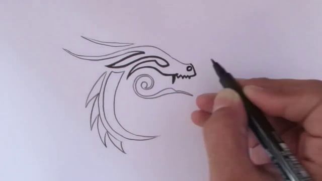 How to draw a tribal dragon tattoo easy Drawing tribal tattoos designs simple easy for beginners смотреть онлайн