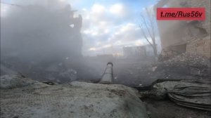 ???Эпичные кадры с брони: танк "в чём сила, брат?" ведёт городской бой