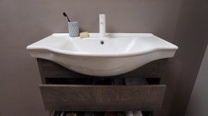 Мебель для ванной Aquanet Сидней в цвете 'дуб рошелье'.