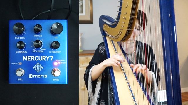 Meris Mercury7 Reverb Pedal Demo on Harp смотреть онлайн