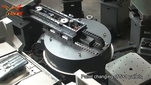 Горизонтальный фрезерный обрабатывающий центр YIDA MH 800 c 5+1 паллетами смотреть онлайн