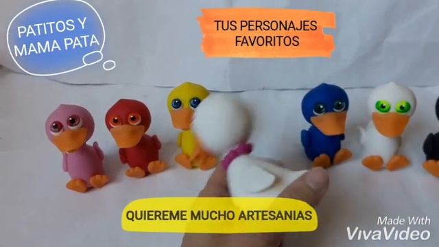 CANCIONES DE LA GRANJA PATITOS Y MAMA PATA EN PORCELANA FRIA смотреть онлайн