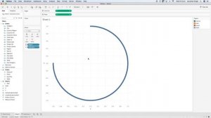 Radial bar chart in tableau