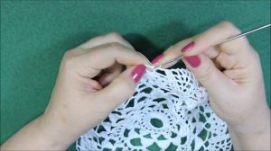 ПРОСТАЯ И КРАСИВАЯ САЛФЕТКА КРЮЧКОМ. СХЕМА ВЯЗАНИЯ. ЧАСТЬ 2-Я.