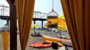 Абхазия 2021. Сухум. Набережная Сухума. Центральный пляж.