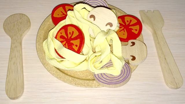Игра Plan Toys 3466 Спагетти с овощами смотреть онлайн