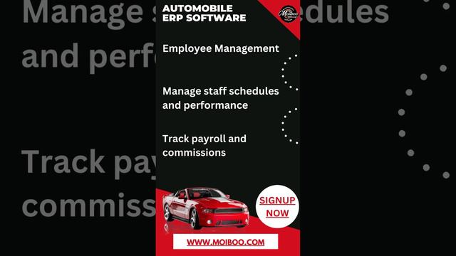 Used car dealership software for USA - Moiboo Fleet management system for Automotive