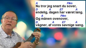 Månebarn. Alberte. Lær at spille ukulele. Tekst og akkorder. Becifring