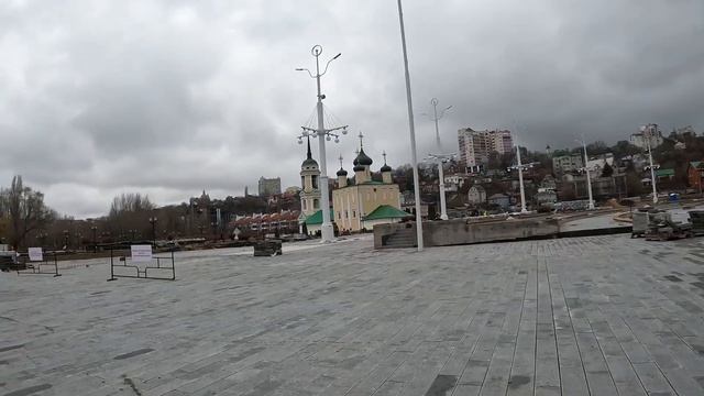 Воронеж, Петровская наб. и Адмиралтейская пл., реконструкция продолжается 16.11.23 г.#воронеж смотреть онлайн
