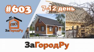 1.3 Обзор дома 6*8, #603, строим с нуля 7-12 день стройки