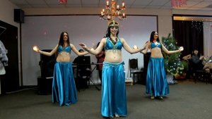 Восточный танец со свечами Shamadan